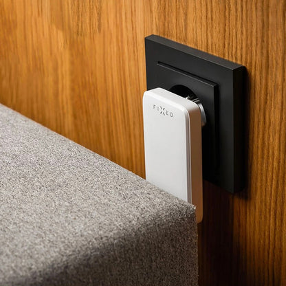 Ładowarka sieciowa Fixed Slim, 45W, 3A, 2 x USB-C, Biała