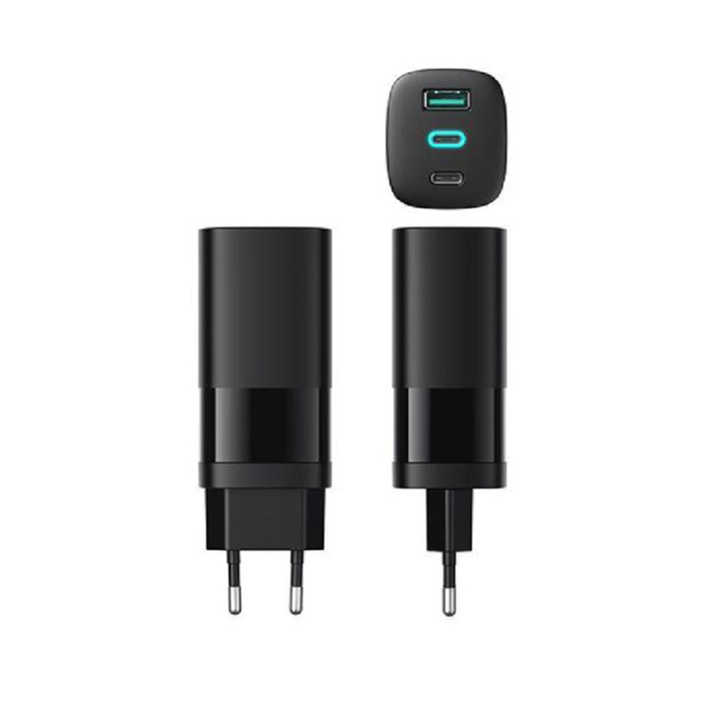 Ładowarka sieciowa HAVIT UC10, 65W, 3A, 1 x USB-A - 2 x USB-C, Czarny