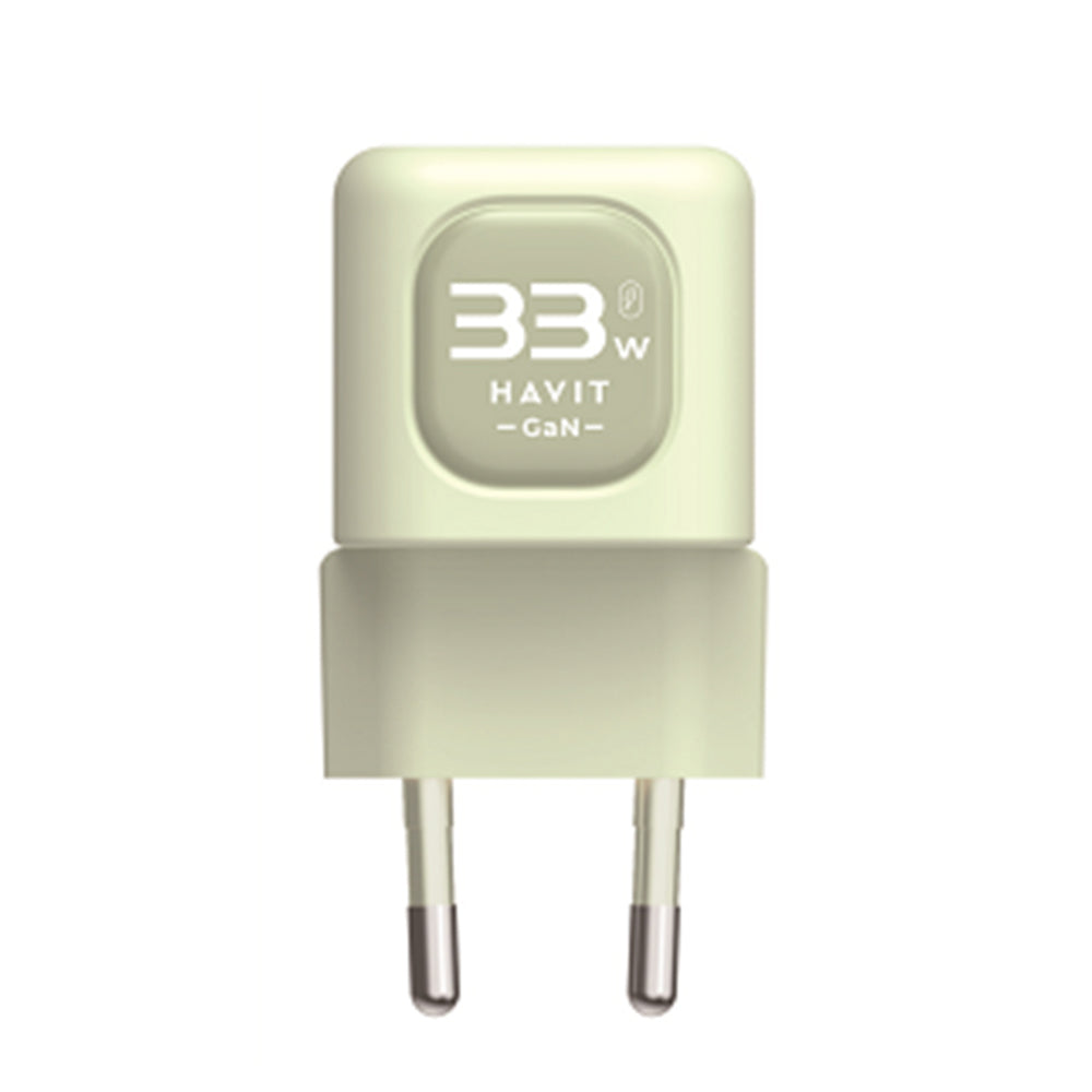 Ładowarka sieciowa HAVIT UC230, 33W, 3A, 1 x USB-A - 1 x USB-C, Zielona