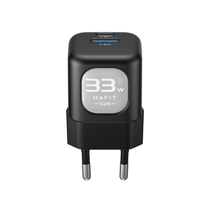 Ładowarka sieciowa HAVIT UC230, 33W, 3A, 1 x USB-A - 1 x USB-C, Zielona