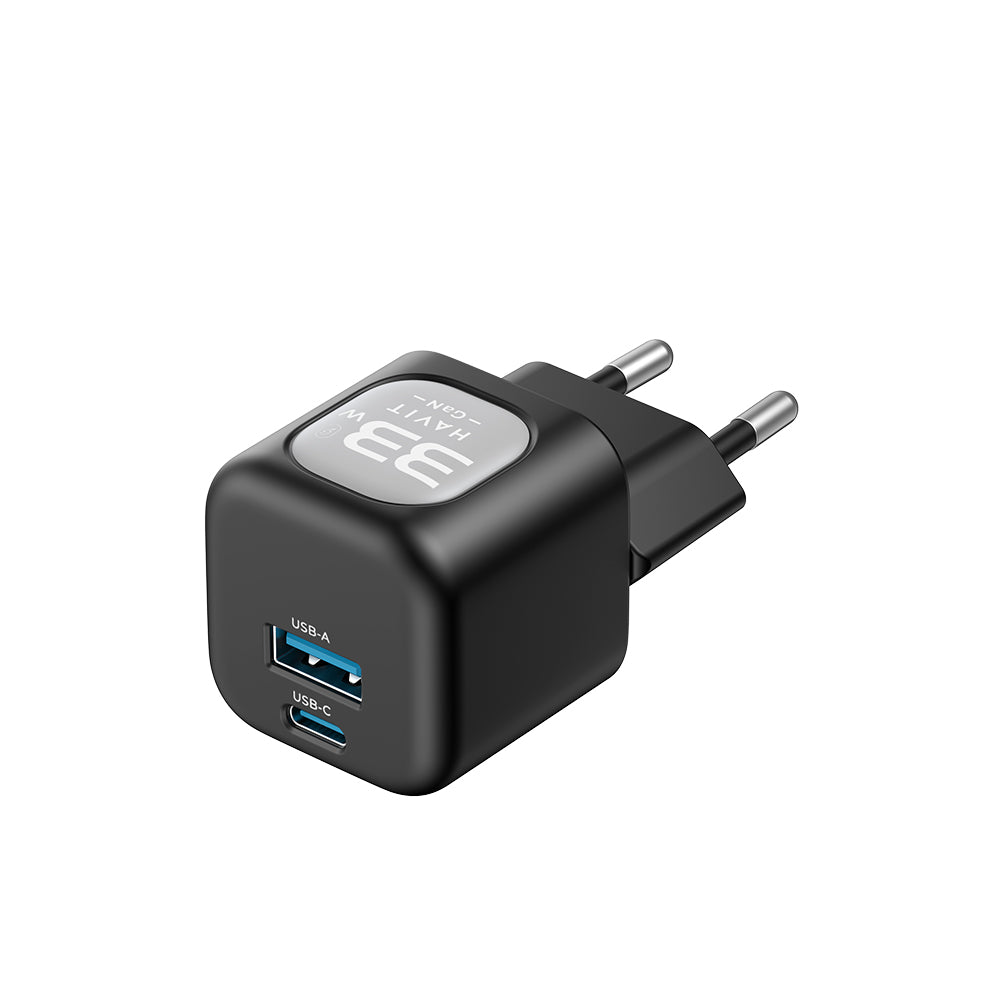 Ładowarka sieciowa HAVIT UC230, 33W, 3A, 1 x USB-A - 1 x USB-C, Zielona