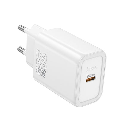 Ładowarka sieciowa HOCO N60, 20W, 3A, 1 x USB-C, Biała