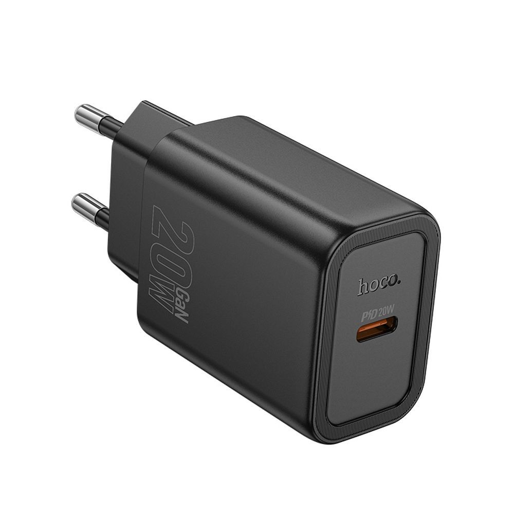 Ładowarka sieciowa HOCO N60, 20W, 3A, 1 x USB-C, Czarny