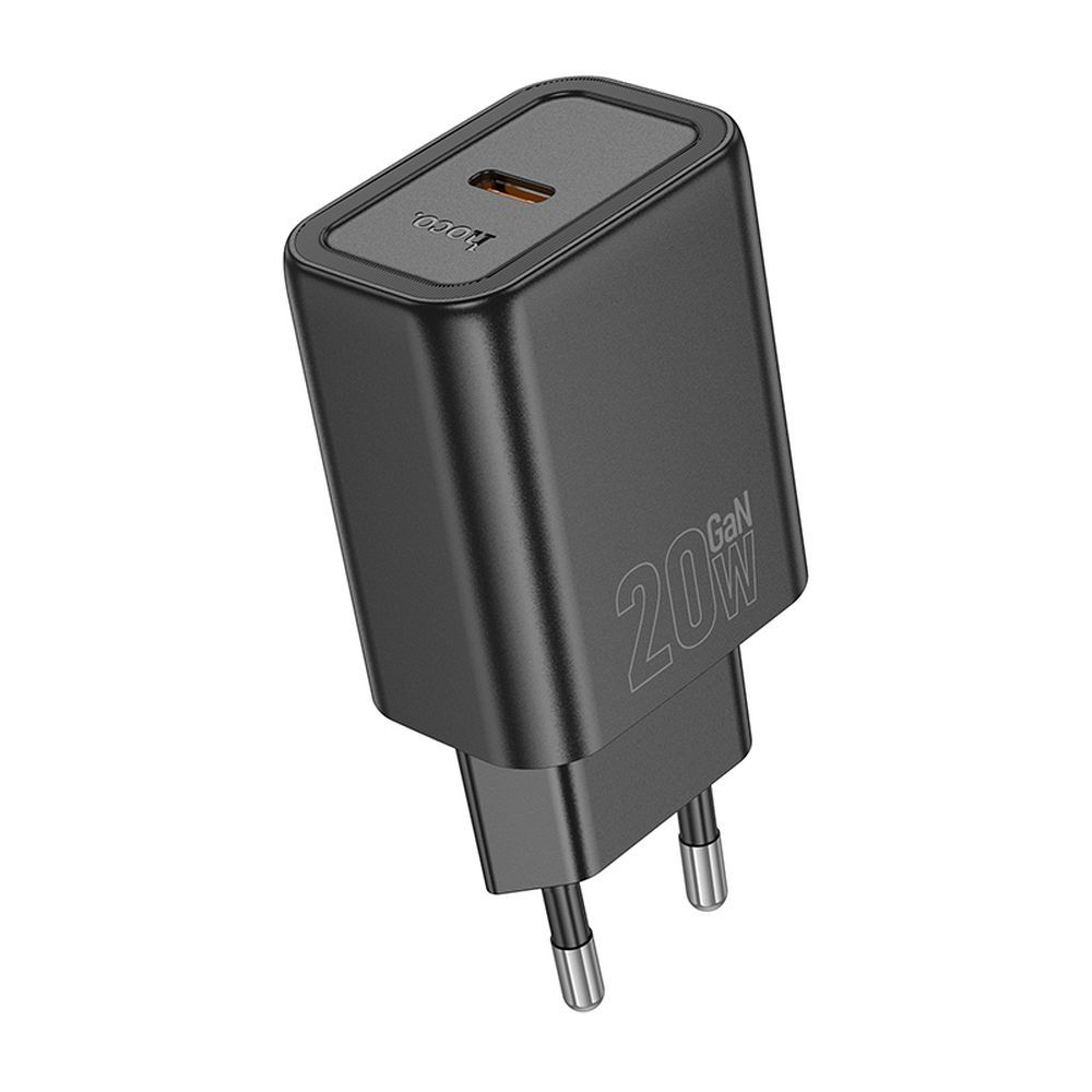 Ładowarka sieciowa HOCO N60, 20W, 3A, 1 x USB-C, Czarny