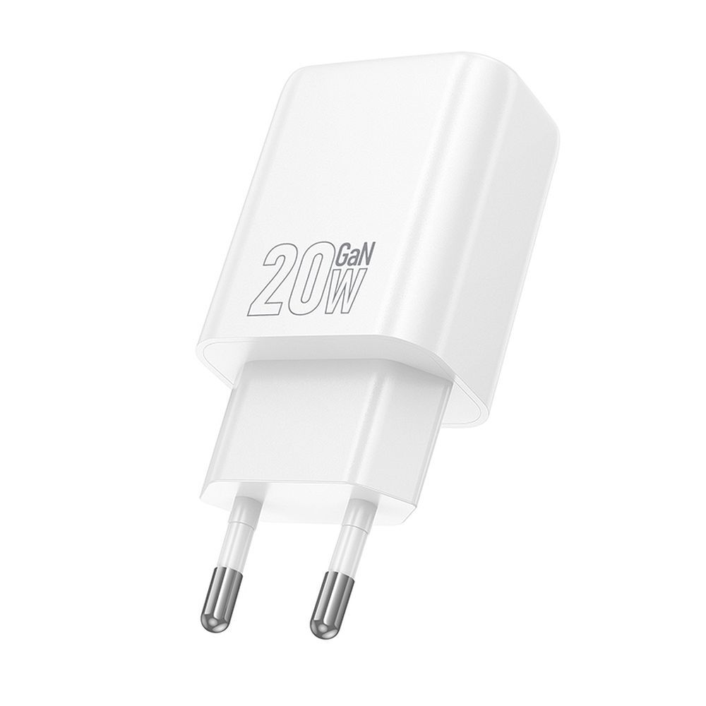 Ładowarka sieciowa HOCO N60, 20W, 3A, 1 x USB-C, Biała