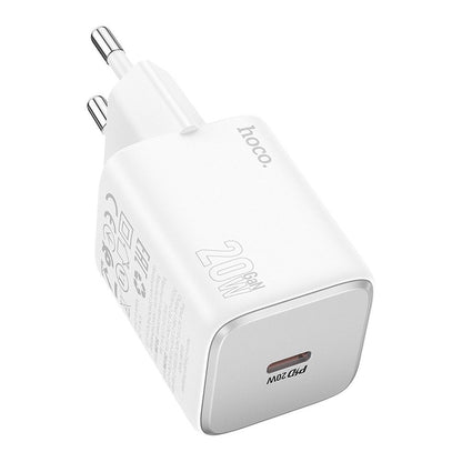 Ładowarka sieciowa HOCO N40, 20W, 3A, 1 x USB-C, Biała