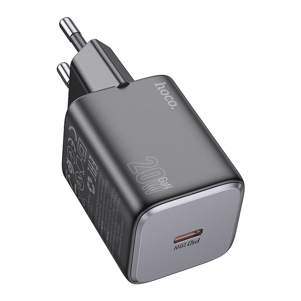 Ładowarka sieciowa HOCO N40, 20W, 3A, 1 x USB-C, Czarny