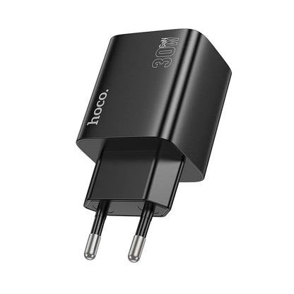Ładowarka sieciowa HOCO N56, 30W, 3A, 2 x USB-A - 2 x USB-C, Czarny