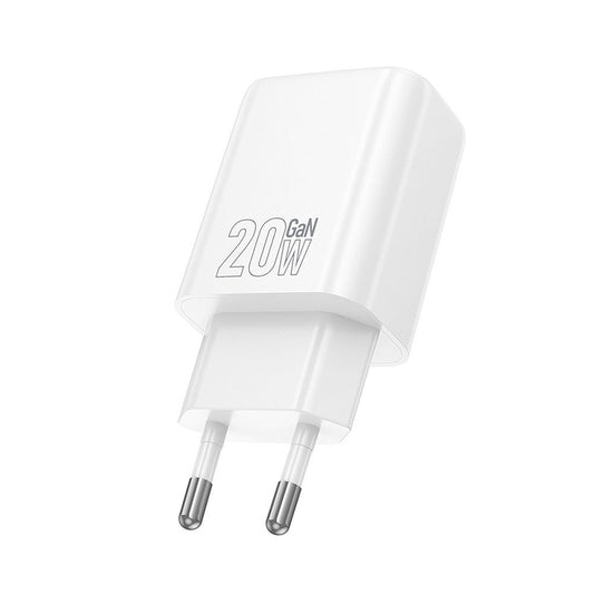 Ładowarka sieciowa HOCO N61, 20W, 3A, 1 x USB-A - 1 x USB-C, Biała