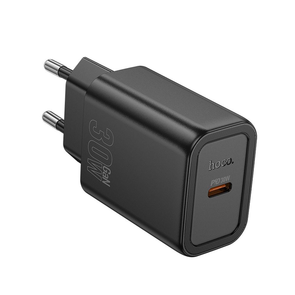 Ładowarka sieciowa HOCO N62, 30W, 3A, 1 x USB-C, Czarny
