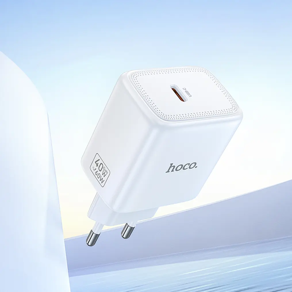 Ładowarka sieciowa HOCO N83, 40W, 3A, 1 x USB-C, Biała