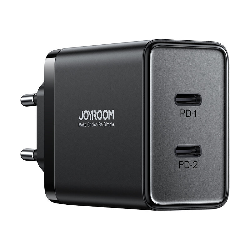 Ładowarka sieciowa Joyroom JR-TCF09, 40W, 3A, 2 x USB-C, czarna 