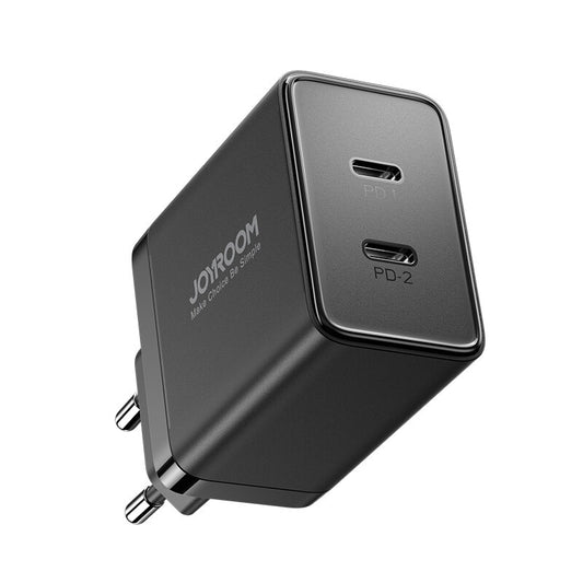 Ładowarka sieciowa Joyroom JR-TCF09, 40W, 3A, 2 x USB-C, czarna 