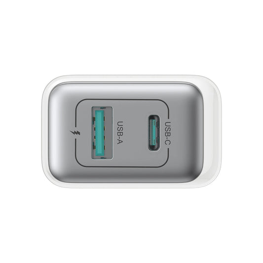 Ładowarka sieciowa Joyroom JR-TCF15, 30W, 5A, 1 x USB-A - 1 x USB-C, Biała