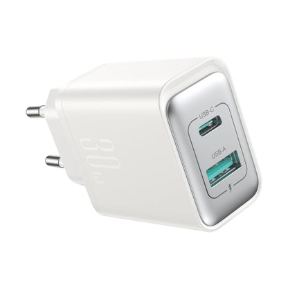 Ładowarka sieciowa Joyroom JR-TCF15, 30W, 5A, 1 x USB-A - 1 x USB-C, Biała