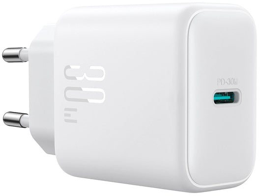 Ładowarka sieciowa Joyroom JR-TCF24, 30W, 3A, 1 x USB-C, Biała