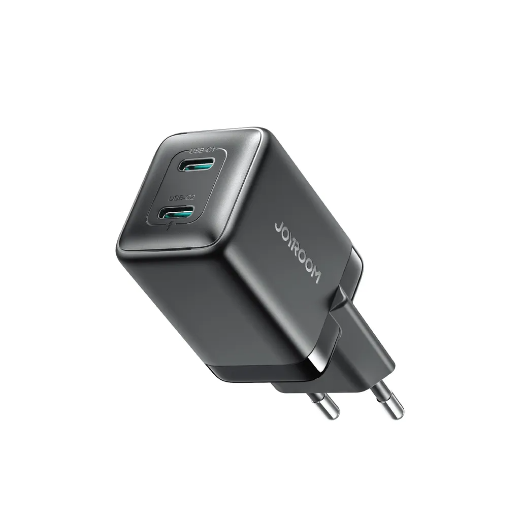Ładowarka sieciowa Joyroom JR-TCG17, 45W, 3A, 2 x USB-C, Czarny