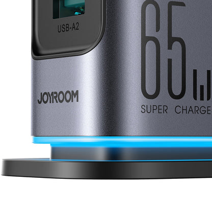 Ładowarka stacja Joyroom JR-TCM02, 65W, 3.25A, 2 x USB-A - 4 x USB-C, Szara