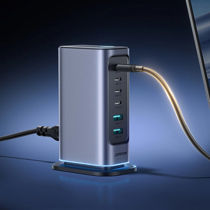 Ładowarka stacja Joyroom JR-TCM02, 65W, 3.25A, 2 x USB-A - 4 x USB-C, Szara