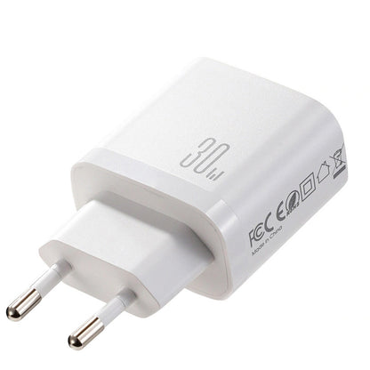 Joyroom JR-TG6 Network Charger, 30W, 3A, 1 x Lightning - 1 x USB-A - 1 x USB-C, White