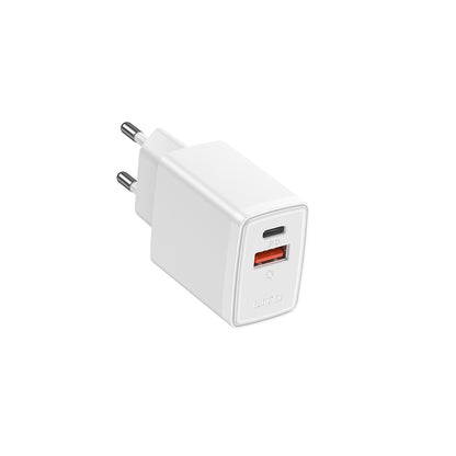 Ładowarka sieciowa Lito LC09, 20W, 3A, 1 x USB-A - 1 x USB-C, Biała