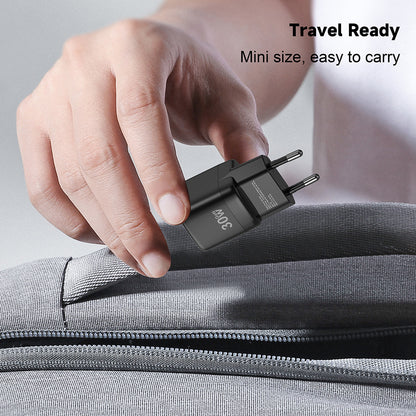 Ładowarka sieciowa Lito LC11, 30W, 3A, 1 x USB-C, Czarny