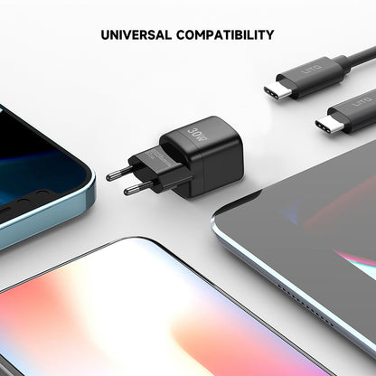 Ładowarka sieciowa Lito LC11, 30W, 3A, 1 x USB-C, Czarny