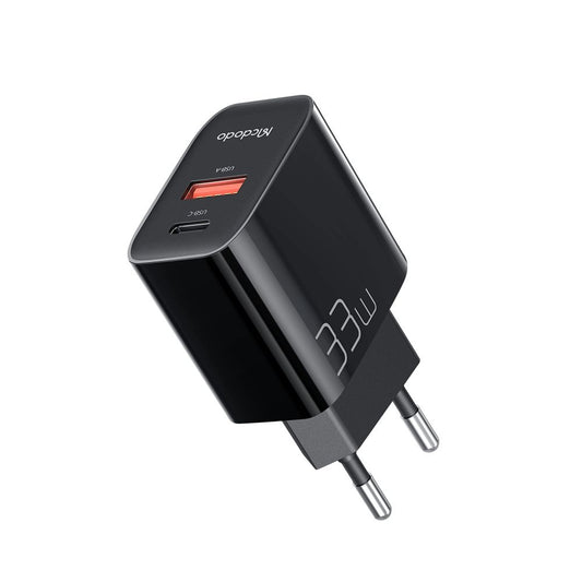 Ładowarka sieciowa McDodo CH-0921, 33W, 3A, 1 x USB-A - 1 x USB-C, Czarny