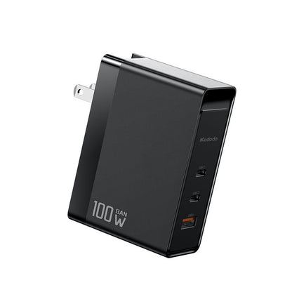 Ładowarka sieciowa McDodo CH-8101 Pro Nuc AR Power Travel, 100W, 5A, 1 x USB-A - 2 x USB-C, Czarny