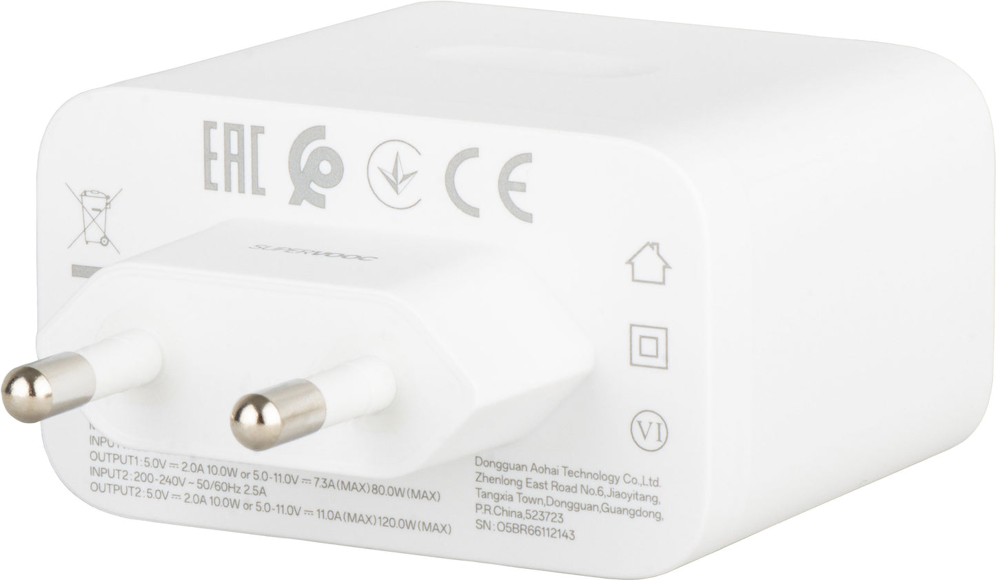 Ładowarka sieciowa OnePlus, 120W, 1 x USB-A, Biała