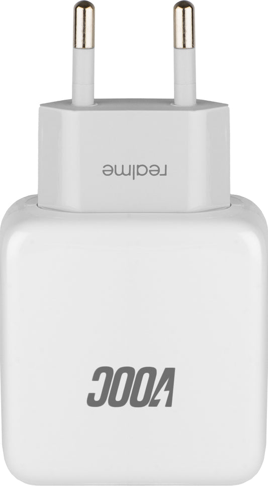 Ładowarka sieciowa Realme, 20W, 4A, 1 x USB-A, Biała VC54JCEH