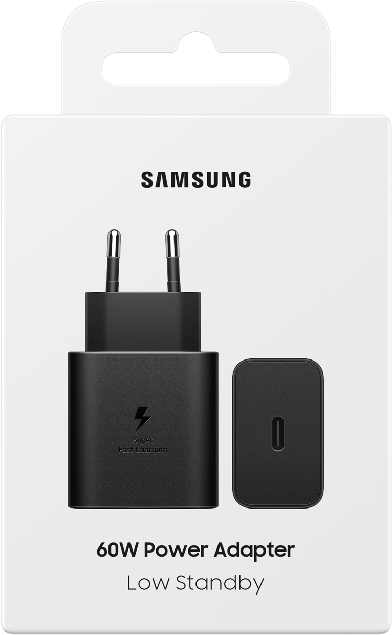 Ładowarka sieciowa Samsung, 60W, 3A, 1 x USB-C, Czarna EP-T6010NBEGWW