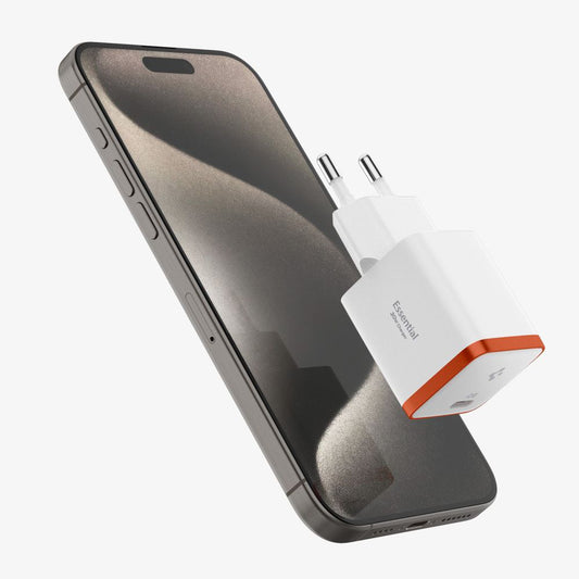 Ładowarka sieciowa Spigen EE301EU Essential, 30W, 3A, 1 x USB-C, biały ACH08449
