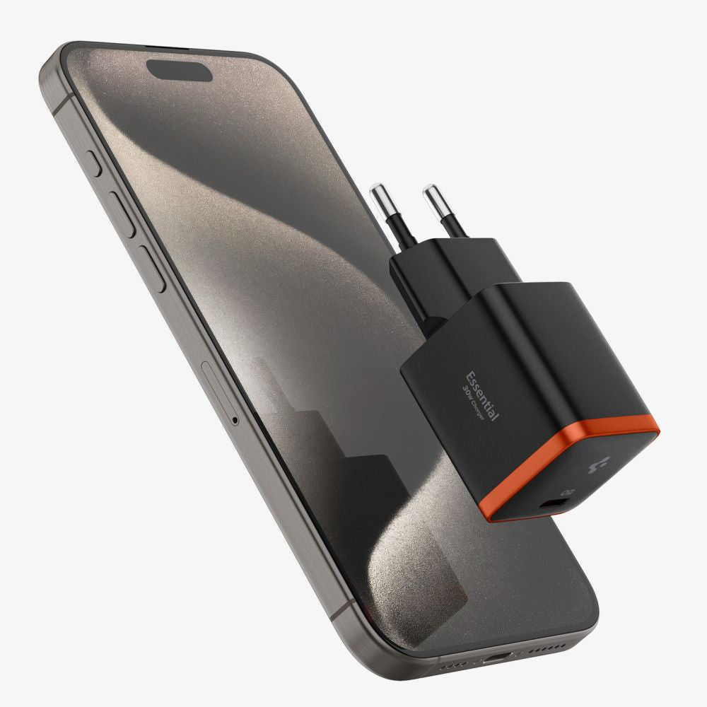 Ładowarka sieciowa Spigen EE301EU Essential, 30W, 3A, 1 x USB-C, czarna ACH08448