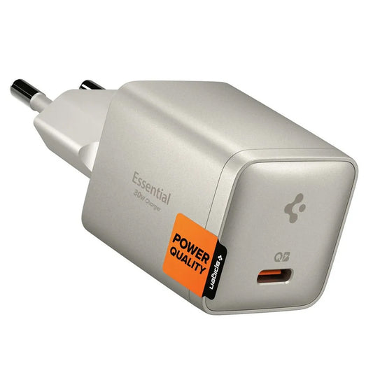 Ładowarka sieciowa Spigen EE301EU Essential, 30W, 3A, 1 x USB-C, Szary tytan ACH10448