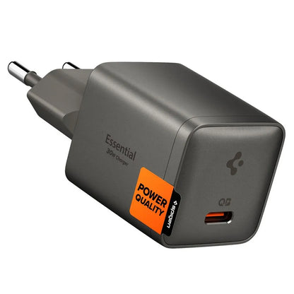 Ładowarka sieciowa Spigen EE301EU Essential, 30W, 3A, 1 x USB-C, Szara ACH10447