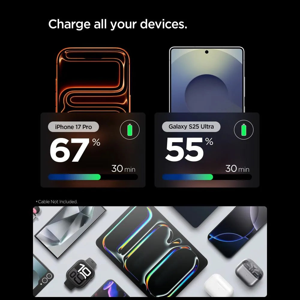 Ładowarka sieciowa Spigen EE301EU Essential, 30W, 3A, 1 x USB-C, Szara ACH10447