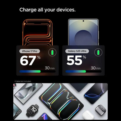 Ładowarka sieciowa Spigen EE301EU Essential, 30W, 3A, 1 x USB-C, Szara ACH10447