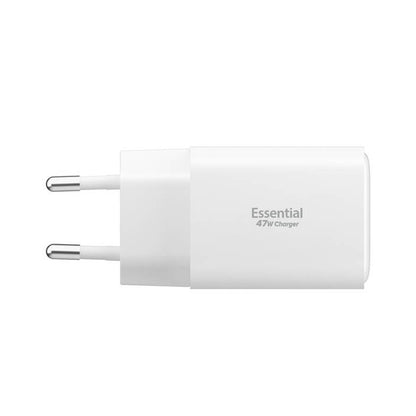 Ładowarka sieciowa Spigen EE473EU Essential, 47W, 3A, 1 x USB-A - 2 x USB-C, Biała ACH09464