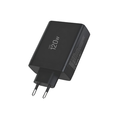 Ładowarka sieciowa Tech-Protect NC120W-GAN, 120W, 5A, 1 x USB-A - 3 x USB-C, Czarny