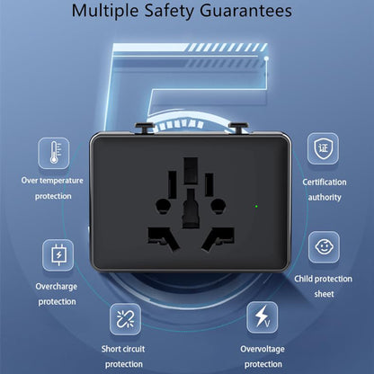 Ładowarka sieciowa Techsuit HHt204A Travel, 15W, 3A, 2 x USB-A - 2 x USB-C, Biała