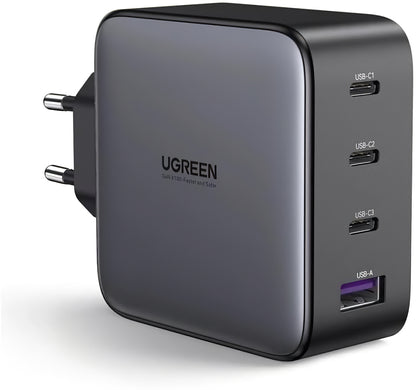 Ładowarka sieciowa UGREEN CD226, 100W, 3A, 1 x USB-A - 3 x USB-C, czarna 