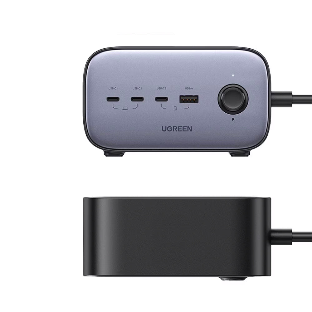 Przedłużacz UGREEN CD270, 2 x Schuko, Szary