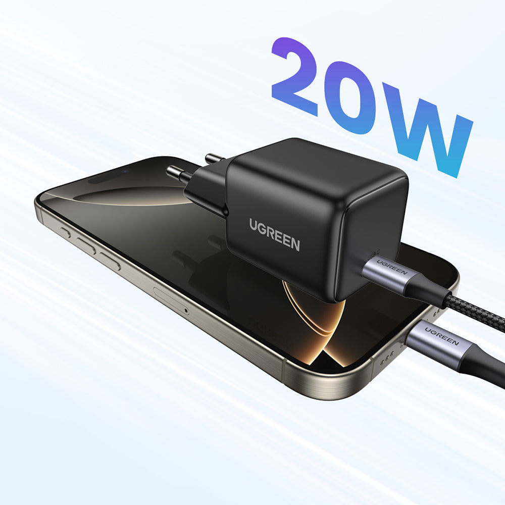 Ładowarka sieciowa UGREEN X512, 20W, 3A, 1 x USB-C, Czarny