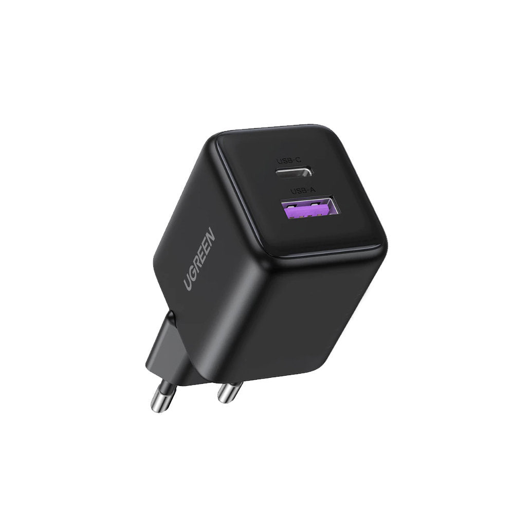 Ładowarka sieciowa UGREEN X516, 30W, 3A, 1 x USB-A - 1 x USB-C, Czarny