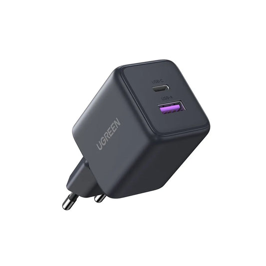 Ładowarka sieciowa UGREEN X516, 30W, 3A, 1 x USB-A - 1 x USB-C, Szara