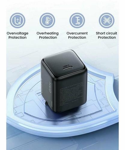 Ładowarka sieciowa UGREEN X517, 25W, 3A, 1 x USB-C, Czarny