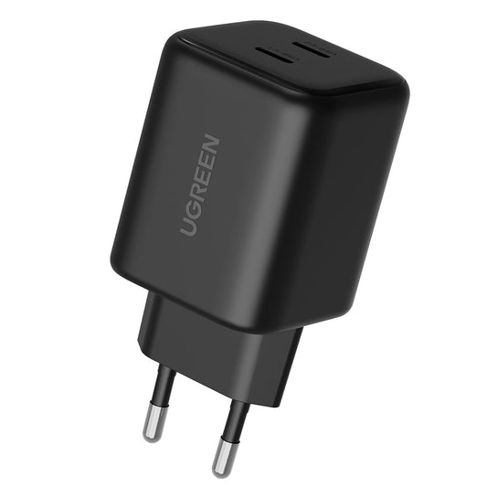 Ładowarka sieciowa UGREEN X526 (65058), 45W, 3A, 2 x USB-C, czarna
