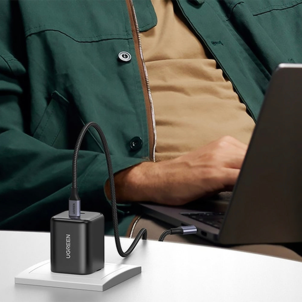 Ładowarka sieciowa UGREEN X526 (65058), 45W, 3A, 2 x USB-C, czarna