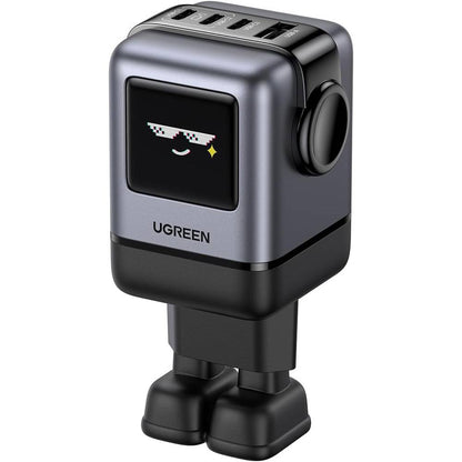 Ładowarka sieciowa UGREEN X688 Uno, 100W, 5A, 1 x USB-A - 3 x USB-C, Czarny